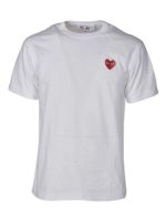 T-shirt Red Heart bianca