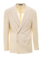 Blazer in lana lino e seta