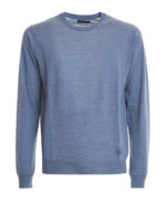 Pull girocollo in lana melange