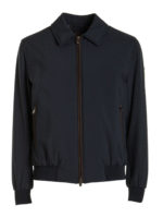 Piumino con profili a contrasto