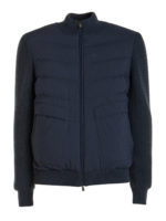 Piumino con maniche in maglia