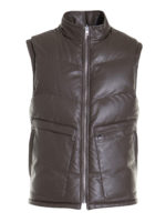 Gilet marrone reversibile imbottito