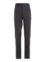 Pantaloni motivo in cotone e lana