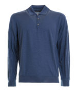 Polo in filato di cashmere lana e seta