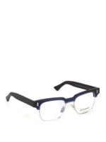 Occhiali da vista in acetato opaco bicolore