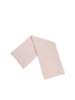 Sciarpa beige in tessuto a coste