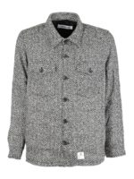 Giacca in misto lana motivo spigato