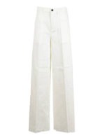 Pantaloni a palazzo in cotone stretch