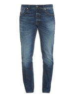 Jeans stretch con slavature