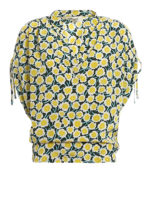 Blusa Grania in seta a fiori