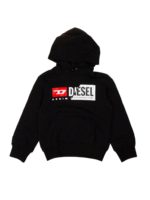 Felpa logata con cappuccio