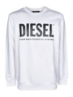 Felpa bianca con stampa Diesel