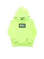 Felpa verde fluo con patch logo