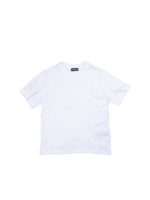 T-shirt bianca con logo barcode