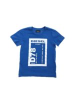 T-shirt blu stampata