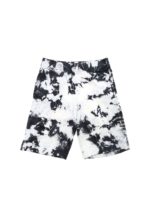 Bermuda tie-dye bianco e nero