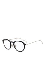 Occhiali da vista stondati nero opaco