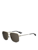 Occhiali da sole geometrici con lenti scure