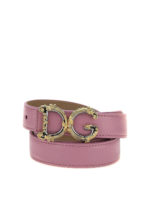 Cintura in pelle con fibbia DG