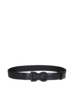 Cintura in tessuto con fibbia gommata