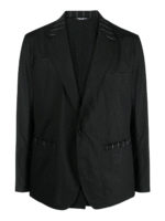 Blazer con dettagli gessati