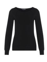 Maglia scollo a barchetta nera