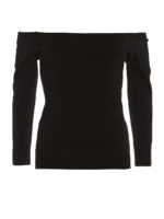 Maglia in viscosa con ampio scollo