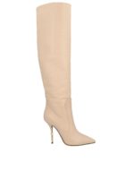 Cuissardes logo tacco beige