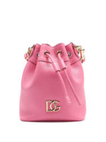 Secchiello in pelle con logo DG