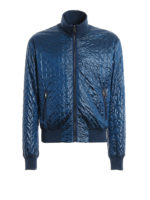 Giacca trapuntata color petrolio