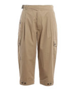 Pantaloni cargo in popeline di cotone