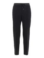 Pantaloni in lana con vita elasticizzata