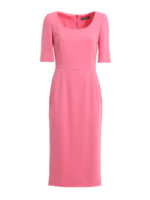 Abito a tubino midi in crepe