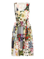 Abito con stampa Patchwork