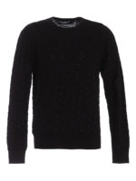 Pullover in seta con motivo logo