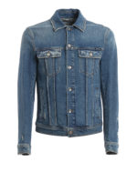 Giacca effetto destroyed in denim