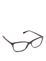 Occhiali da vista neri con logo dorato