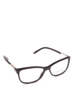 Occhiali da vista neri con placca logo