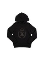 Felpa DG nera con cappuccio