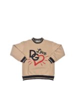 Felpa marrone con logo