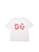 T-shirt con fiori bianca