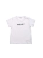 T-shirt con ricamo logo bianca