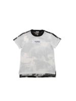 T-shirt con patch logo bianca