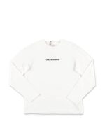 T-shirt bianca a maniche lunghe