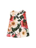 Top stampa Camelie multicolor