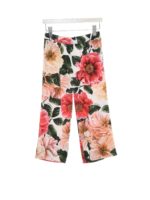 Pantaloni stampa Camelia multicolor