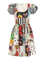 Abito Sicilian Patchwork in popeline