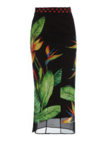 Tubino uccello del paradiso in seta