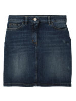 Gonna in denim con fiori