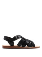 Sandali Gold Box in pelle